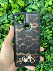 Redmi 9C - 10A Uyumlu Leopar Renk Taşlı Kılıf