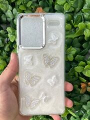 Redmi Note 13 Pro Plus Uyumlu Glitter Motifli Simli Kapak