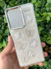Redmi Note 13 Pro Plus Uyumlu Glitter Motifli Simli Kapak