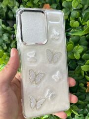 Redmi Note 13 Pro Plus Uyumlu Glitter Motifli Simli Kapak