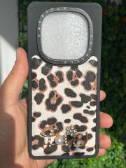 Redmi Note 14 Pro Uyumlu Arkası Taşlı Baskılı Kılıf