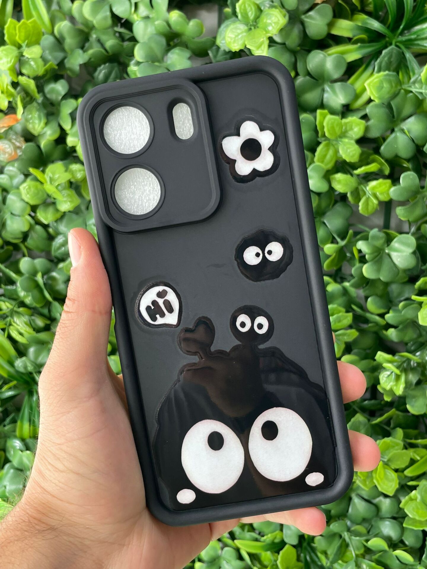 Redmi 13 C Uyumlu Siyah Renk Baskılı Kılıf