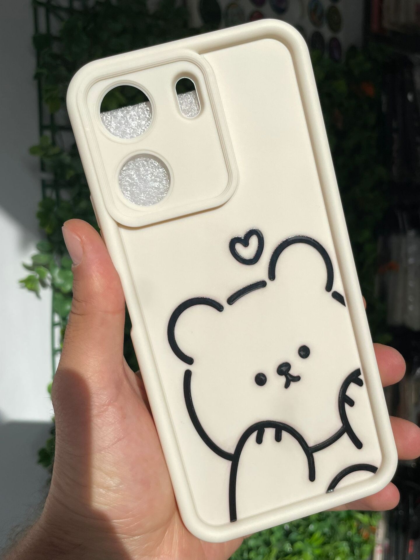 Redmi 13 C Uyumlu Baskılı Beyaz Desenli Kılıf