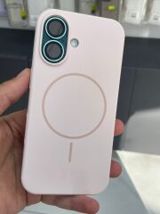 iPhone 16 Uyumlu Lansman Kılıf İçi Süet Pembe Renk