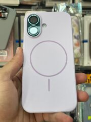 iPhone 16 Uyumlu Lansman Kılıf İçi Süet Mor Renk