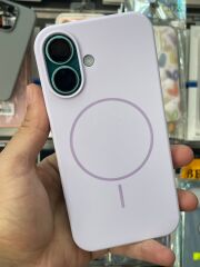 iPhone 16 Uyumlu Lansman Kılıf İçi Süet Mor Renk