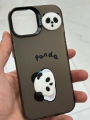 iPhone 15 Uyumlu Ayıcık 3D Baskılı Yanları Slikon Kılıf