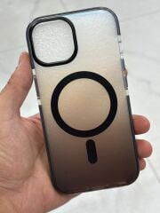 iPhone 15 Uyumlu Buzlu Mat Sararmaz Slikon Kılıf Magsafe Uyumlu