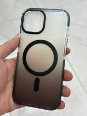 iPhone 15 Uyumlu Buzlu Mat Sararmaz Slikon Kılıf Magsafe Uyumlu