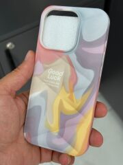 Apple iPhone 15 Pro Uyumlu boya Desenli Slikon Kılıf