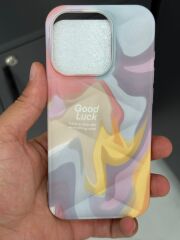 Apple iPhone 15 Pro Uyumlu boya Desenli Slikon Kılıf