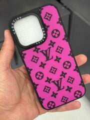 Apple iPhone 15 Pro Uyumlu VL Yazılı Mor 3D Baskılı Kılıf