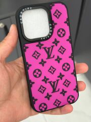 Apple iPhone 15 Pro Uyumlu VL Yazılı Mor 3D Baskılı Kılıf