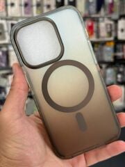 Apple iPhone 15 Pro Uyumlu Yarı Kahve Mat Koruma Üst Seviye Kılıf Slikon
