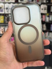 Apple iPhone 15 Pro Uyumlu Yarı Kahve Mat Koruma Üst Seviye Kılıf Slikon