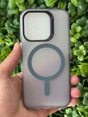 Apple iPhone 15 Pro Uyumlu Gri Mat Koruma Üst Seviye Kılıf