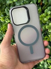 Apple iPhone 15 Pro Uyumlu Gri Mat Koruma Üst Seviye Kılıf