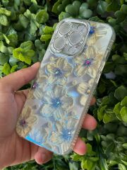 Apple iPhone 15 Pro Uyumlu Desenli Kamera Korumalı Slikon Kılıf