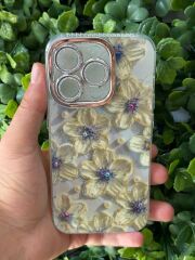 Apple iPhone 15 Pro Uyumlu Desenli Kamera Korumalı Slikon Kılıf