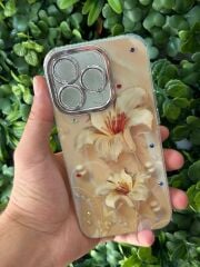Apple iPhone 15 Pro Uyumlu Desenli Kamera Korumalı Slikon Kılıf
