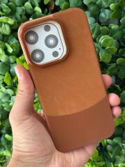 Apple iPhone 15 Pro Uyumlu Üstü Kadife Nubuk Altı Sert Kılıf