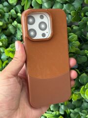 Apple iPhone 15 Pro Uyumlu Üstü Kadife Nubuk Altı Sert Kılıf