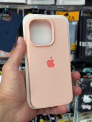 Apple iPhone 15 Pro Uyumlu Pembe Lansman Logolu içi Süet Kılıf