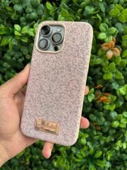 iPhone 16 Pro Max Pembe Taşlı Kılıf – Süet İç Kaplama, Şık ve Dayanıklı