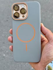 iPhone 16 Pro Max Gri Magsafe Kılıf – Sert Mika, Şık ve Dayanıklı