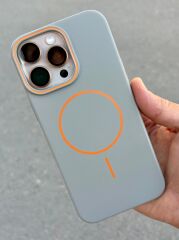 iPhone 16 Pro Max Gri Magsafe Kılıf – Sert Mika, Şık ve Dayanıklı