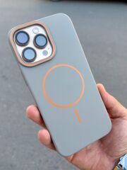 iPhone 16 Pro Max Gri Magsafe Kılıf – Sert Mika, Şık ve Dayanıklı
