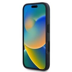 Guess Orjinal Lisanslı iPhone 16 Pro Max Kılıf – PU Deri 4G Desenli Üçgen Logolu Kapak