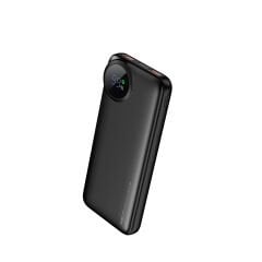 Recci RPB-P48 10000mAh Powerbank Siyah – PD 20W Hızlı Şarj, 22.5W Çıkış, LED Ekranlı Taşınabilir Şarj Cihazı