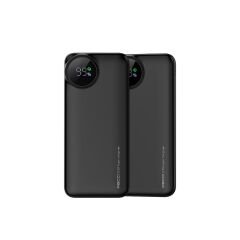 Recci RPB-P48 10000mAh Powerbank Siyah – PD 20W Hızlı Şarj, 22.5W Çıkış, LED Ekranlı Taşınabilir Şarj Cihazı