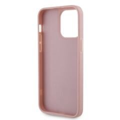 Apple iPhone 15 Pro Max Kılıf Guess Orjinal Lisanslı Taşlı Üçgen Logolu Kapak