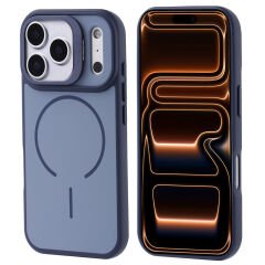 iPhone 17 Pro Max İçin Kameradan Standlı MagSafe Uyumlu Kılıf (Lacivert)