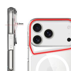 iPhone 17 Pro Uyumlu T-Max Şeffaf Üstün Korumalı Kılıf