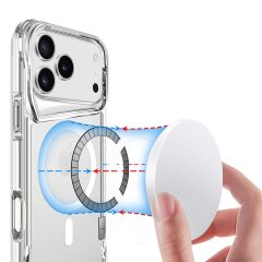 iPhone 17 Pro Uyumlu T-Max Şeffaf Üstün Korumalı Kılıf