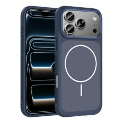 iPhone 17 Pro REMMO Slikon MagSafe Uyumlu Kılıf (LACİVERT) | Kılıfcım.com