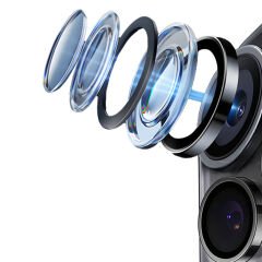 iPhone 17 Pro Max için Zore CL-12 Kamera Lens Koruyucu (LACİVERT) Safir Cam Parmak İzi Bırakmayan Lens Koruma | Kılıfcım.com CL-12