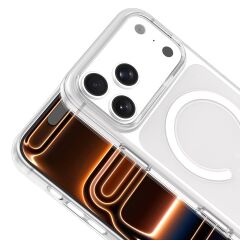 iPhone 17 Pro Sararmayan MagSafe Uyumlu Şeffaf Kılıf | Kılıfcım.com