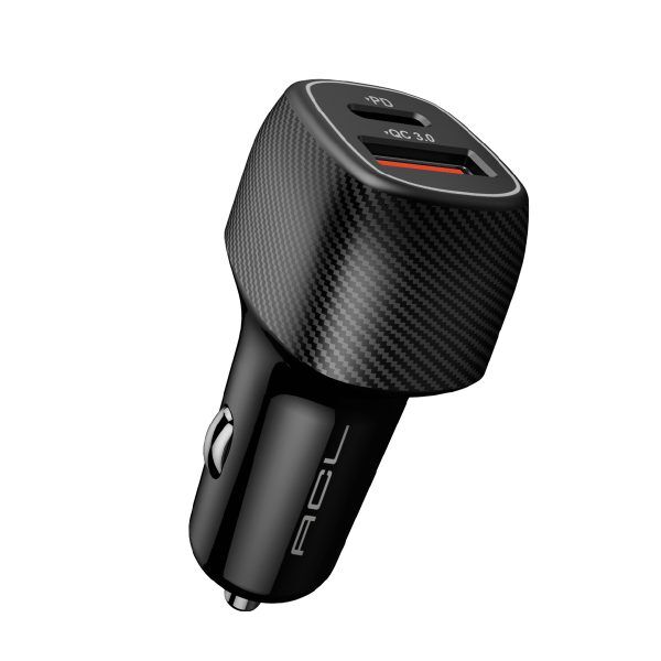 Araç Hızlı Araç Şarj Adaptörü 48W  Şarj Cihazı – USB-C PD 30W + USB-A QC 3.0