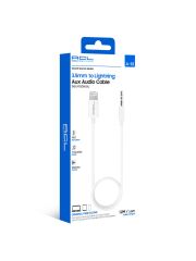 iPhone Uyumlu AUX Kablosu 1.2 Metre 3.5mm to Lightning Düğümlenmez Premium Aux Ses Kablosu