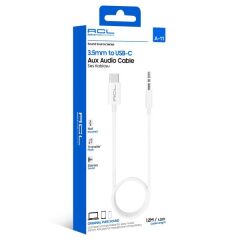 Type-C Girişli AUX Kablosu 1.2 Metre 3.5mm to Type-C (USB-C) Düğümlenmez Premium Aux Ses Kablosu