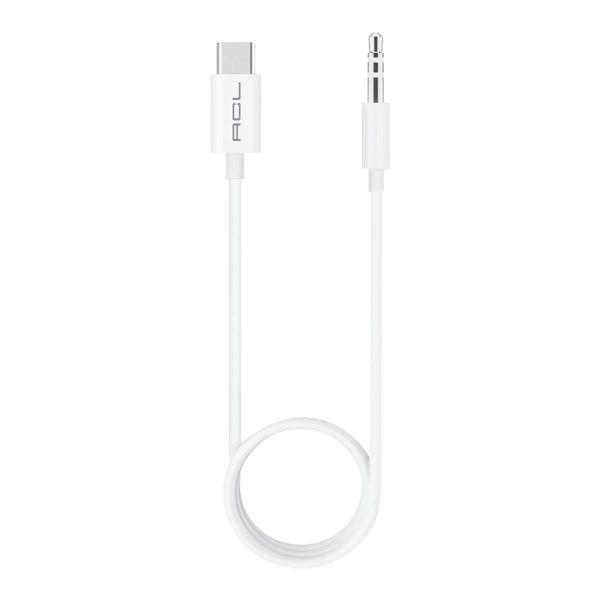 Type-C Girişli AUX Kablosu 1.2 Metre 3.5mm to Type-C (USB-C) Düğümlenmez Premium Aux Ses Kablosu