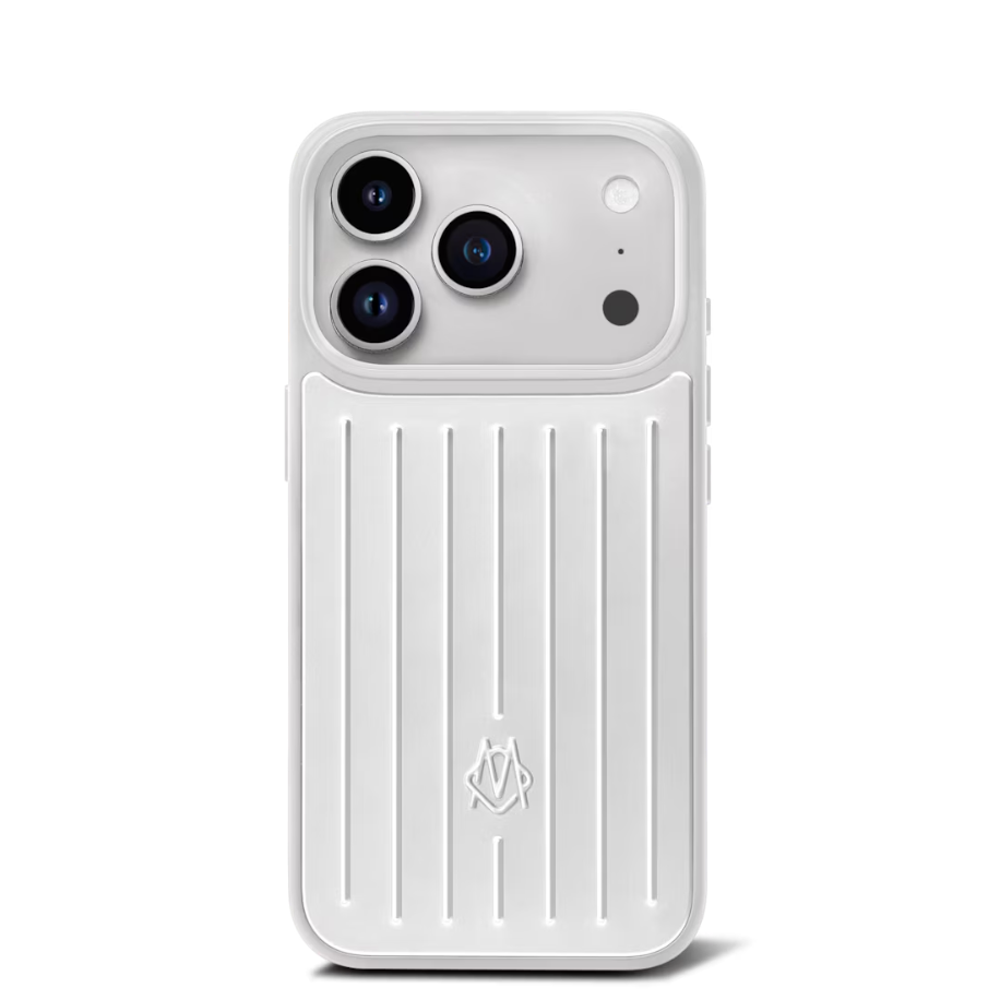 iPhone 17 Pro için ENA (GÜMÜŞ) Oluklu Desenli Kılıf – Alüminyum Görünümlü Darbe Koruyucu Telefon Kılıfı