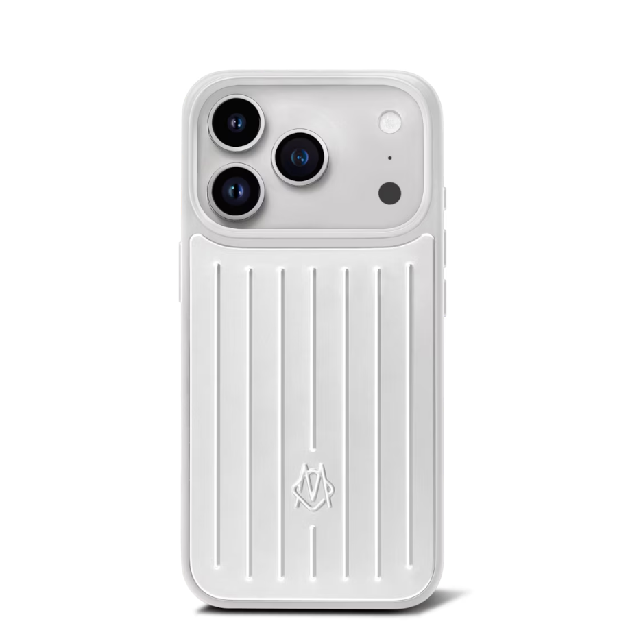 iPhone 16 Pro Max için ENA (GÜMÜŞ) Oluklu Desenli Kılıf – Alüminyum Görünümlü Darbe Koruyucu Telefon Kılıfı